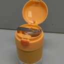 THERMOS FUNTAINER 16 Ounce Stainless Steel Vacuum Insulated Food Jar with Folding Spoon, Neon Orange