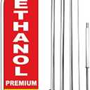 NON ETHANOL PREMIUM SOLD HERE Windless Feather Swooper Flag Banner Sign 15' Tall Kit rb-h