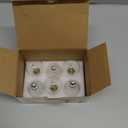 FLSNT 60W Equivalent LED Globe Candelabra Bulbs, Dimmable G16.5 LED E12 Chandelier Light Bulbs, 550LM, CRI90, 5.5W, AC 120V, 6 Pack, 5000K Daylight