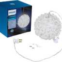 PHILIPS Cool White 5.5" Hanging Sphere Light with 50 LED Bulbs - UL Listed for Indoor/Outdoor Use - 50 Mini LED Bulbs in Hanging Ball - Winter Decoration for Parties, 1 Count (Pack of 1)