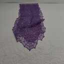 Purple Halloween Table Runner, 72 Inches Long Black Lace Spider Web Table Runner Backdrop Halloween Decorations Indoor Desk Centerpiece Kitchen Coffee Accessories Farbic Decor Topper