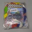 Monster Truck Birthday Decorations, Machines Jam Party Decoration Supplies include Truck Balloons Arch, Tablecloth, Backdrop, Cake Cupcake Toppers, Hanging Swirls, Flags, Truck Birthday Decor for Boys