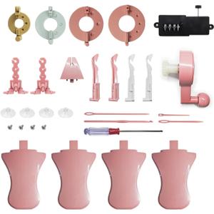 30 Pcs SENTRO 22 40 48 Knitting Machine Accessories Various Weaving Loom Round Knitting Machines Replacement Tools Include Adapter Handle Tensioner Digital Counter and Knit Hook Kit for Adults & Kid 30 Pcs SENTRO 22 40 48 Knitting Machine Accessories Various Weaving Loom Round Knitting Machines Replacement Tools Include Adapter Handle Tensioner Digital Counter and Knit Hook Kit for Adults & Kid