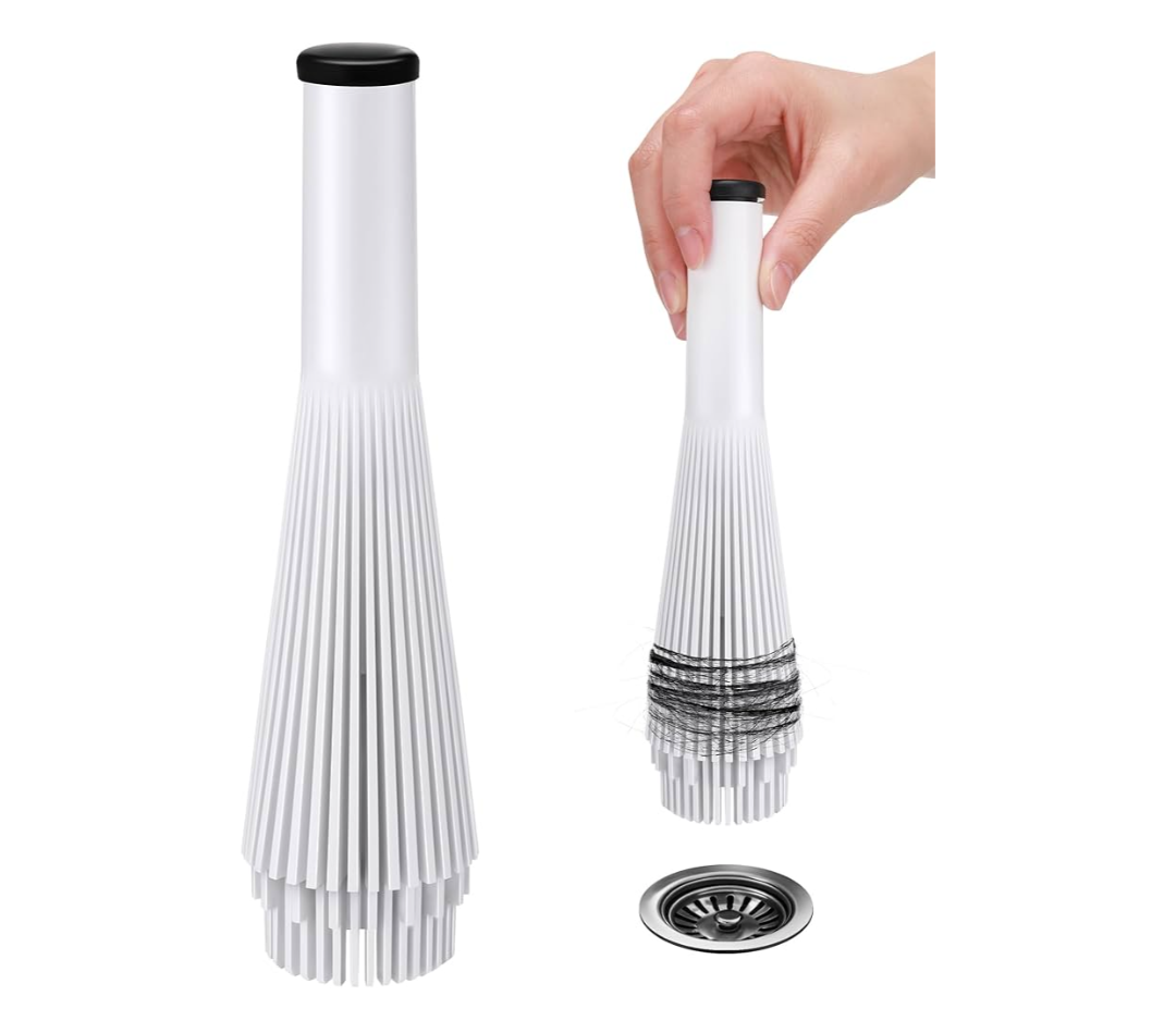 Feekoon 1 Pack Lint Trap for Washing Machine Utility Tub and Sink Drains, Laundry Lint Catcher with Rubber Plugs, Hair Catcher, Compatible with 1. 5''and 1. 75'' Drain to Prevent Clogs in Plumbing