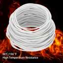 MECCANIXITY THHN Wire 14AWG 200 Feet Electrical Wire Insulated Solid Copper Rated up to 600 Volts for Residential Industrial Grounding Electrical, UL Listed, White