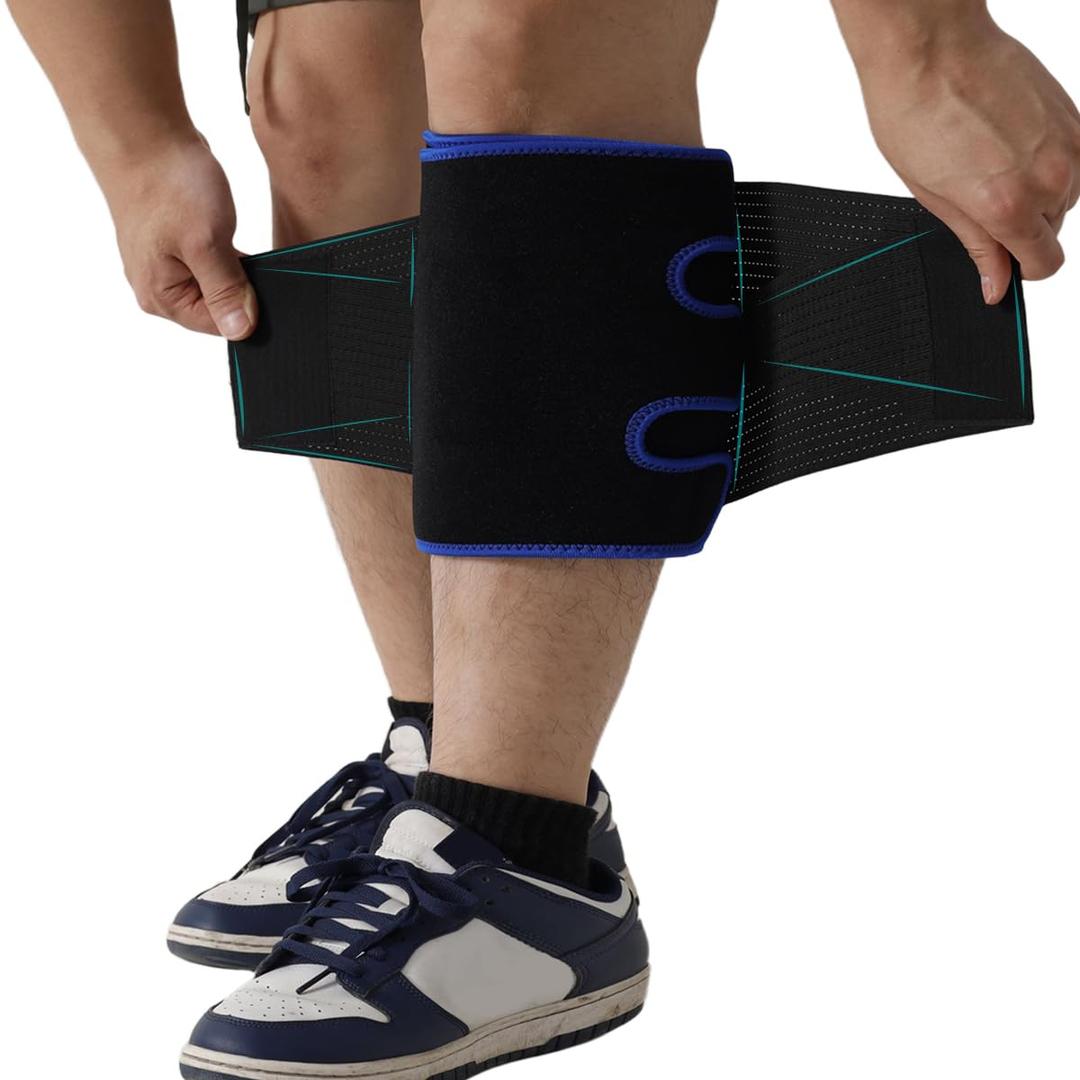 King Mills Xxxl Extra Wide Compression Calf Sleeves, Plus Size Compression Calf Sleeves Men & Women-xxl with Diamond-shaped Elastic Band for Pressure, Blue