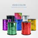 2 x 500 Yard Black Curling Ribbon, 1/5 Inch Shiny Christmas Curly Ribbon for Gift Wrapping, Balloon String, Wedding Birthday Party Decor, Florist Flower Crafting (1 Roll)