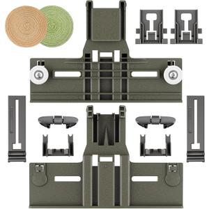UPGRADED W10350375 Dishwasher Top Rack Adjuster Parts Replacement for Whirlpool Dishwasher Parts WDT730PAHZ0 WDT750SAHZ0 WDTA50SAHZ0 WDT970SAHZ0 Upper Rack Parts,Fits Kenmore Dishwasher Top Rack Parts