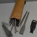 GSTK 11PCS Carbide SDS PLUS Chisel Set, SDS PLUS Drill Rotary Hammer Bits Drill Cleaning Concrete Tile Set Drill Chisel Set, Ideal for Removing Tiles, Mortar, Bricks, Stones, Concrete, Blocks