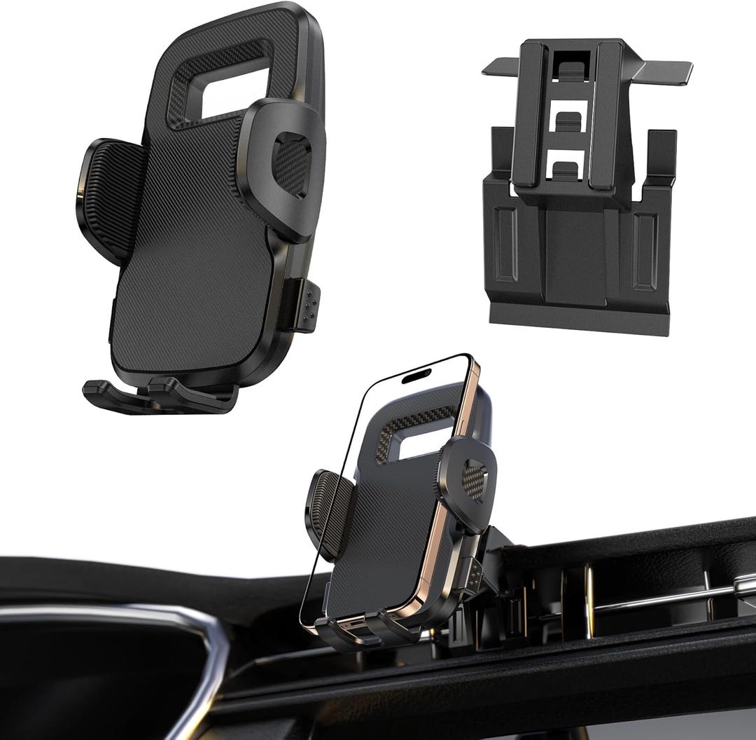Car Phone Holder Mount for 2016-2024 Cadillac XT5 and 2016-2024 Cadillac XT6 Auto Accessories Military-Grade Shockproof Interior Decoration Mobile Cell Smartphone Car Mount
