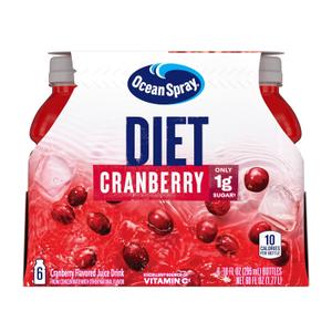 2 x Ocean Spray Juice Drink 10 Ounce Bottle Pack of, Diet Cranberry, 60 Fl Oz, (Pack of 6) (EXP 01/10/27)