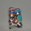 10 Pack 2.4oz Salad Dressing Container To Go, Small Stainless Steel Condiment Containers with Silicone Lids, Leakproof Reusable Dipping Sauce Cups for Lunch Box