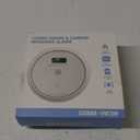 Smoke and Carbon Monoxide Detector Combo 10 Year Battery, Dual Sensor Smoke Alarm Carbon Monoxide Detector with LCD Display for Home, 1 Pack