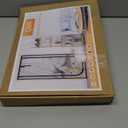 QWR Reinforced Cat Screen Door,Fits Door Opening Size 32''x 80'',Thickened Cat Proof Screen Door with Zipper Closure for Living Room,Kitchen,Bedroom (U-Type,Black)