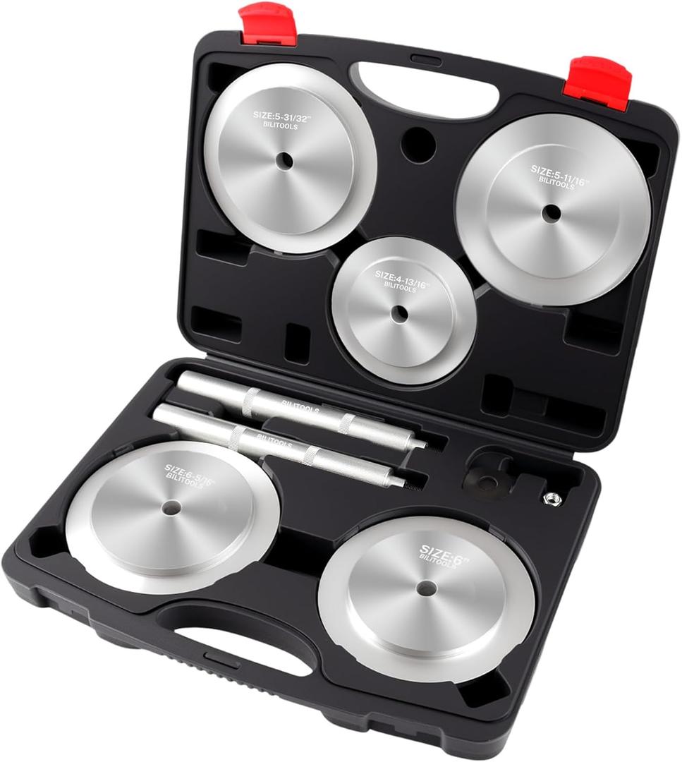 BILITOOLS Truck Hub Seal Installer Kit, Bearing Race and Seal Driver Set Heavy Duty for Class 7 & Class 8