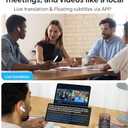 Polypal P1  AI Translator Earbuds for Real-Time Speech & Video, Support 138 Languages, Smart Noise Reduction, 7 Versatile Translation Modes, Comfortable Fit for All-Day Wear, iOS & Android Compatible