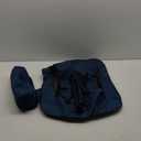 iClimb Ultralight Compact Camping Folding Beach Chair with Anti-Sinking Large Feet and Back Support Webbing (Blue - Square Frame)