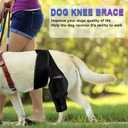 Dog Knee Brace for Torn ACL Hind Leg, Adjustable Front Back Leg Support Vet-Recommended Dog Joint Protection Arthritis Pain Relief Recovery Brace for Small Medium Large Dogs