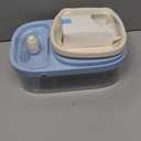 2 in-1 Double Dog Cat Bowls, Pets Water and Food Bowl Set, Automatic Cat Recirculating Live Water Dispenser, Feeding Drinking 81.16oz Big Capacity for Big and Medium Pets