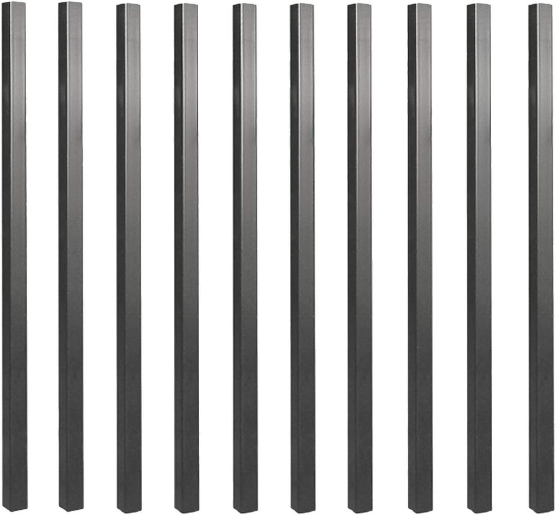 Nuvo Iron 3/4" Square x 36"L Galvanized Square Balusters - 10 Pack