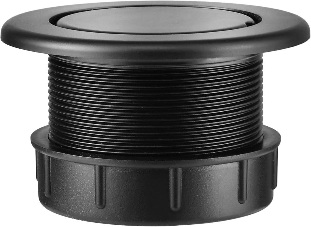 Patio Table Umbrella Hole Ring Plug Cap Set, Outdoor Parasol Table Hole Cover Insert Thicker Patio Table Hole Plug Ring for Outdoor, Patio, Yard, Garden, Camping, Pool (Black)