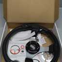 WEKANI Golf Cart Steering wheel for EZGO YAMAHA and Club Car Precedent Most Golf carts Black
