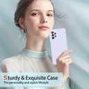 Vanjua [2 Pack] for Samsung Galaxy A32 5G Case, Stylish Liquid Silicone Slim Full-Body Protective Cover for Samsung Galaxy A32 5G 6.5 Inch Phone Case (Light Cyan+Violet)