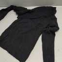 LILLUSORY Womens Off The Shoulder Sweaters Going Out Fall Sexy Knit Pullover Lightweight Asymmetrical Tops Clothes 2026 (Medium, Black)