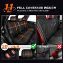 AOMSAZTO Custom Seat Covers for Toyota 4runner: 7 Seats 2011 2012 2013 2014 2015 2016 2017 2018 2019 2020 2021 2022 2023 2024 Leather Car Seats Cover Full Set Black for 4 Runner 7 Seaters