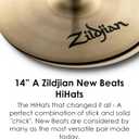 Zildjian A0133 14" A New Beat Hi-Hats Cast Cymbals