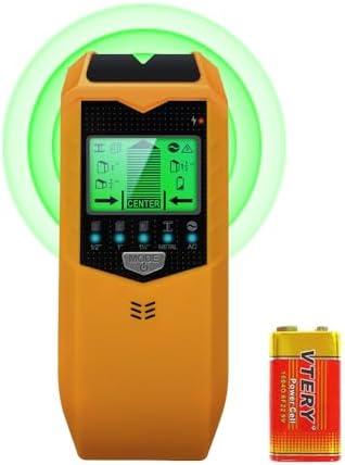 Stud Finder Wall Scanner, 5 in 1 Stud Detector with HD LCD Display for Center and Edge of Wood Metal AC Wire