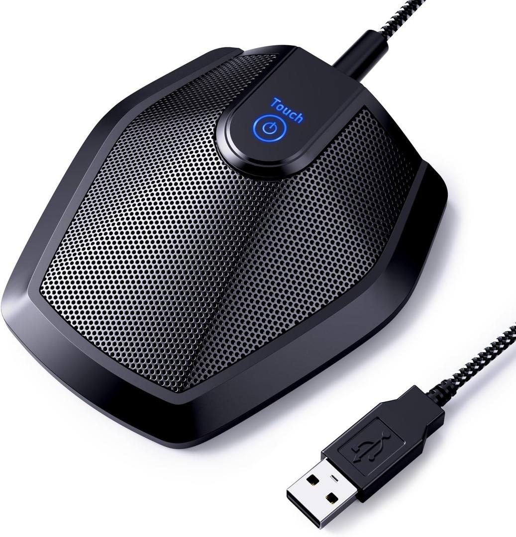 TONOR Conference USB Microphone, Omnidirectional Condenser PC Mic for Video Conference, Recording, Skype, Online Class, Court Reporter, Plug & Play Compatible with Mac OS X Windows PC Compute, G11