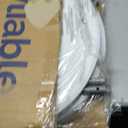 Cocktail Table 28in Folding Round High Top Indoor Outdoor with Removable Legs, Tall Bistro Foldable Bar Height Table for Parties, Patio, Backyard, Dining, Wedding, White- 2PCS