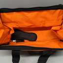 UUP Heavy Duty Tool Bag 18-Inch, 16-Pocket Portable Soft Tool Box Organizer Storage, Handle Tactical Carry Tote Empty Toolbox with Large Zipper, Father Day Dad Men Gift for Mechanic Engineer, Orange