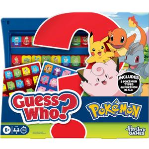 Guess Who? Pokmon Edition Game | 48 Pokmon | Fun Kids Board Games for Families | 2 Players | 15 Mins. | Travel Friendly | Ages 6+