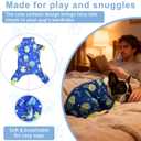 Large Dog Pajamas Pet Recovery Shirt Dog Pjs Cute Lightweight Stretchy Knit Pullover Large Dogs Pajamas Onesie for Small, Medium and Large Breeds (XXXX-Large (75-95lb), Blue Jellyfish)