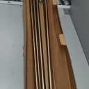 Ivilon Window Curtain Rod Decorative End Cap Design, 1 Inch Rod, 120 to 240 Inch. Warm Gold