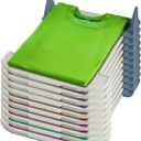Clothes Organizer  T Shirt Folder and Organizer for Closet, Stackable Shirt Folding Board, Durable Clothes Folder System for Neat Storage (10-Pack)
