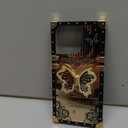 Changjia Glitter Kickstand Case for iPhone 16 Pro,Cute Luxury Bling Sparkly Rhinestones Butterfly Foldable Stand Elegant Mirror Shockproof Protective Case for Women Girls for iPhone 16 Pro 6.3", Black