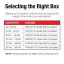 Box USA Shipping Boxes Medium 20"L x 20"W x 10"H 10-Pack - Corrugated Cardboard Box for Moving, Mailing, Packing, Packaging and Storage