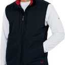 SCOTTeVEST Best Travel Vest for Men - 26 Hidden Pockets - Water Repellent for Travel & More (Large Tall, Black/Chili)