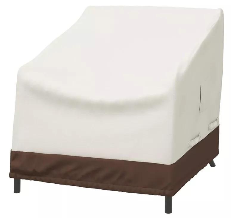 Outdoor Patio Deep Lounge Chair Cover Beige/Tan STAIN