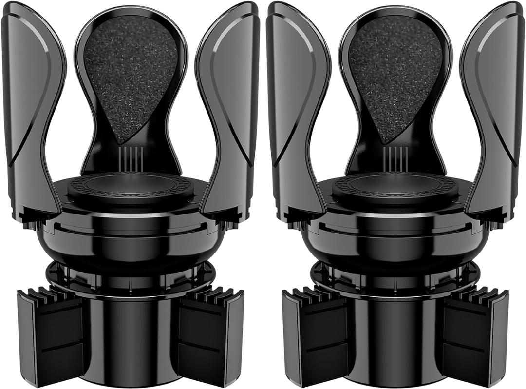 2Pack Car Cup Holder Expander, Cup Holder Extender Adapter with Expandable Arm and Adjustable Base, Compatible with Yeti Ramblers, Hydro FlasksStanley, Owala Most Coffee Mugs Bottles & Cups