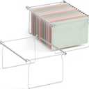 SUNEE Hanging File Folder Frame, Letter Size Files Holder Bars,17.5 Inches, Set of 2