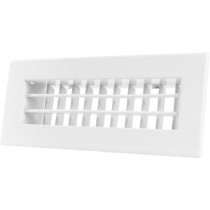 Repa Market 9 x 3 Inch (Duct Opening) Grille for Square/Rectangular Flat Duct - Louvered Aluminium Cover with Adjustable Blades - Air Intake/Exhaust Register for HVAC Pipe, Heater Ventilation