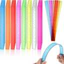144 Pack 12 Inch Clear Plastic Rulers Bulk, Transparent Assorted Color Rulers with Inches and Centimeters for Classroom Office Supplies