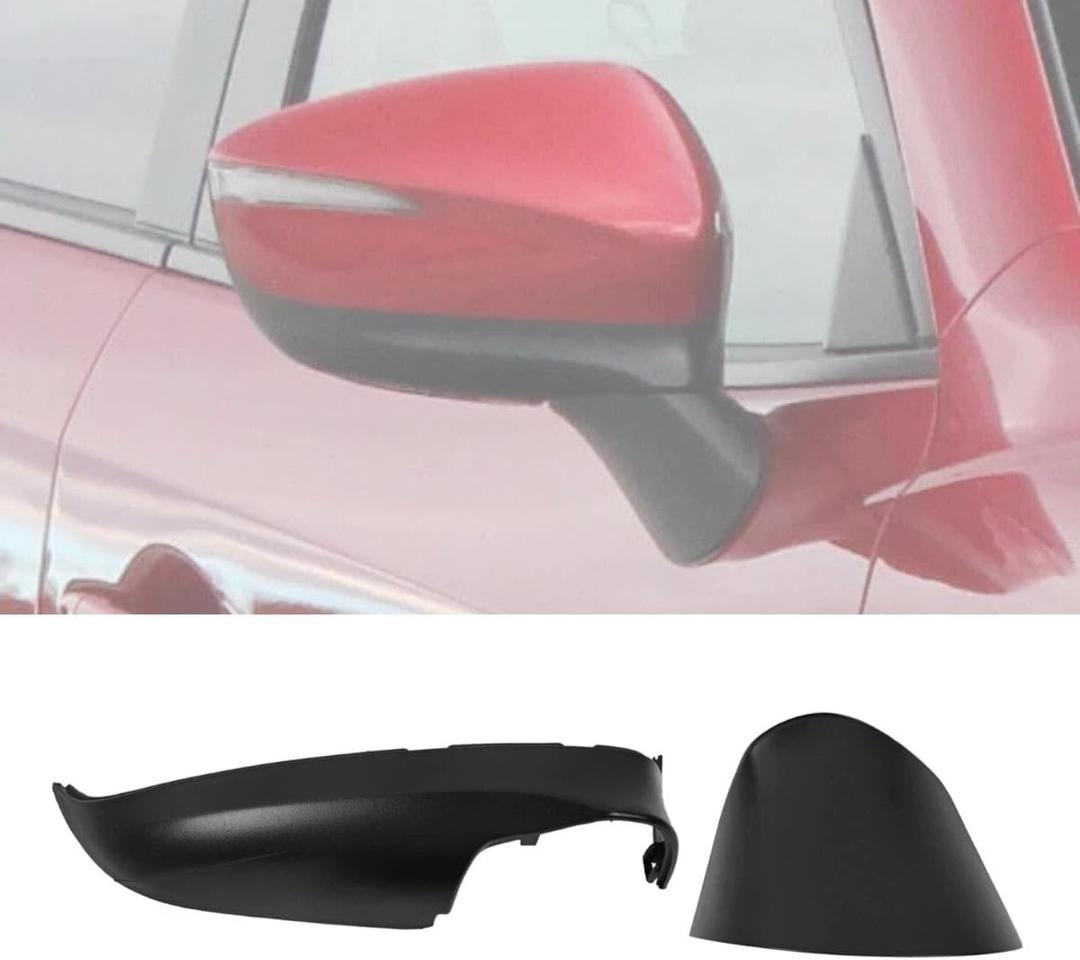 Mirror Lower Cover Trim ＆ Base Kit Right Passenger Side Fit for Mazda CX-5 2015 2016 (With Mirror Light Version), Rearview Wing Bottom Cap Lower Holder Frame House ＆ Triangle Base Assembly