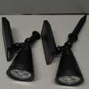 InnoGear Solar Lights Outdoor Waterproof Solar Garden Light for Outside Yard Landscape Lighting Pathway Spot Lights Spotlight Wall Light Auto On/Off, Pack of 2 (Cool White)