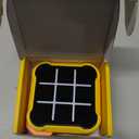 Tic Tac Toe Game, 3-in-1 Game Machine, Handheld Electronic Puzzle Games, Portable Travel Game for Trip, Office Break, Queue Time, Birthday Gift for Kids Adult (Yellow)