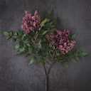 Juxdp 4 Pcs Artificial Nandina Berry Stem for Vase - 36" Realistic Faux Berry Spray, Fake Plant Branches with Stems for DIY Bouquet, Shower, Farmhouse, Mantel, Home Decor (Dusty Plum)